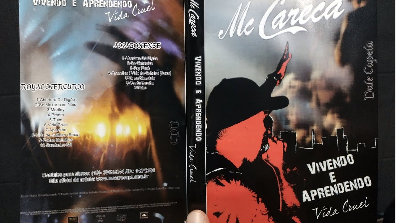 DVD  MC CARECA - VIVENDO E APREDENDO