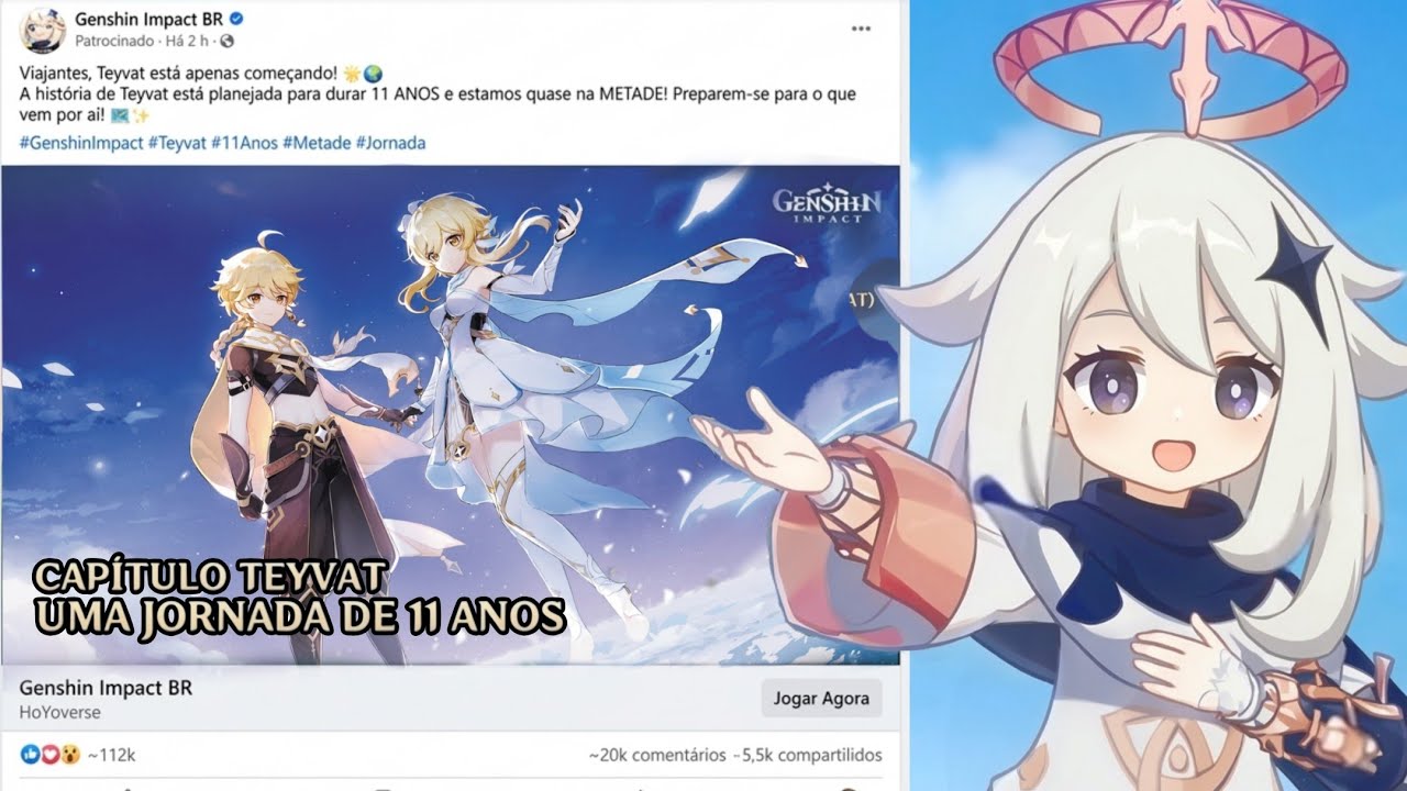 ANÚNCIO! Genshin vai durar 11 ANOS e estamos apenas na METADE da história