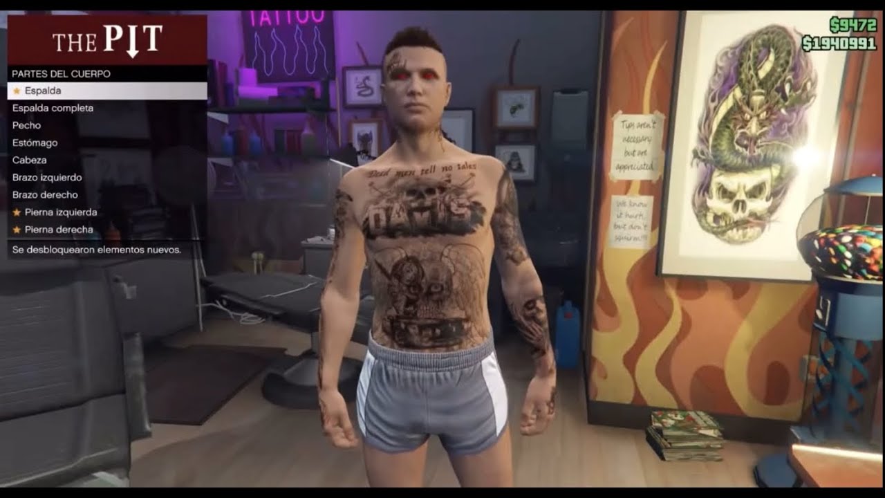 Como bugear doble tatuajes en Gta 5 online (método beef) (dos consolas)✍️✅