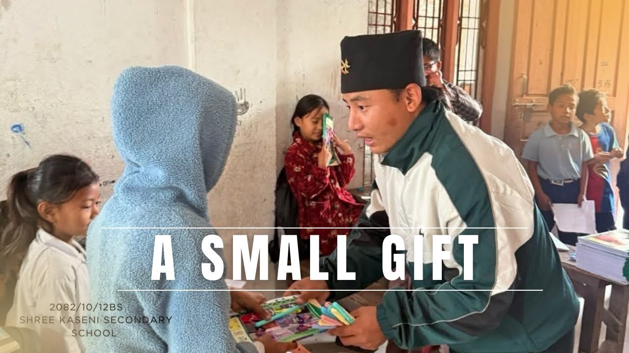 A small token of love for students from Nursery to Grade 4.”(Shree Kaseni Secondary School)