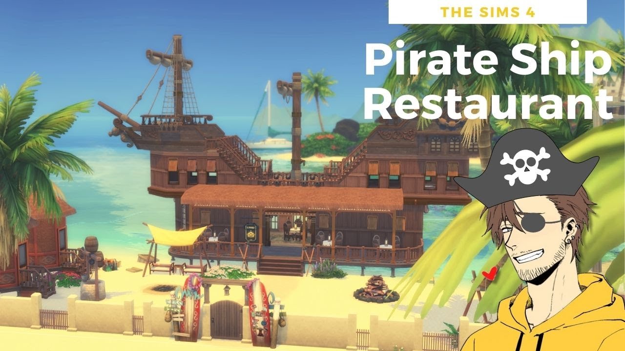 Sims 4 | Pirate Ship Restaurant | Speedbuild