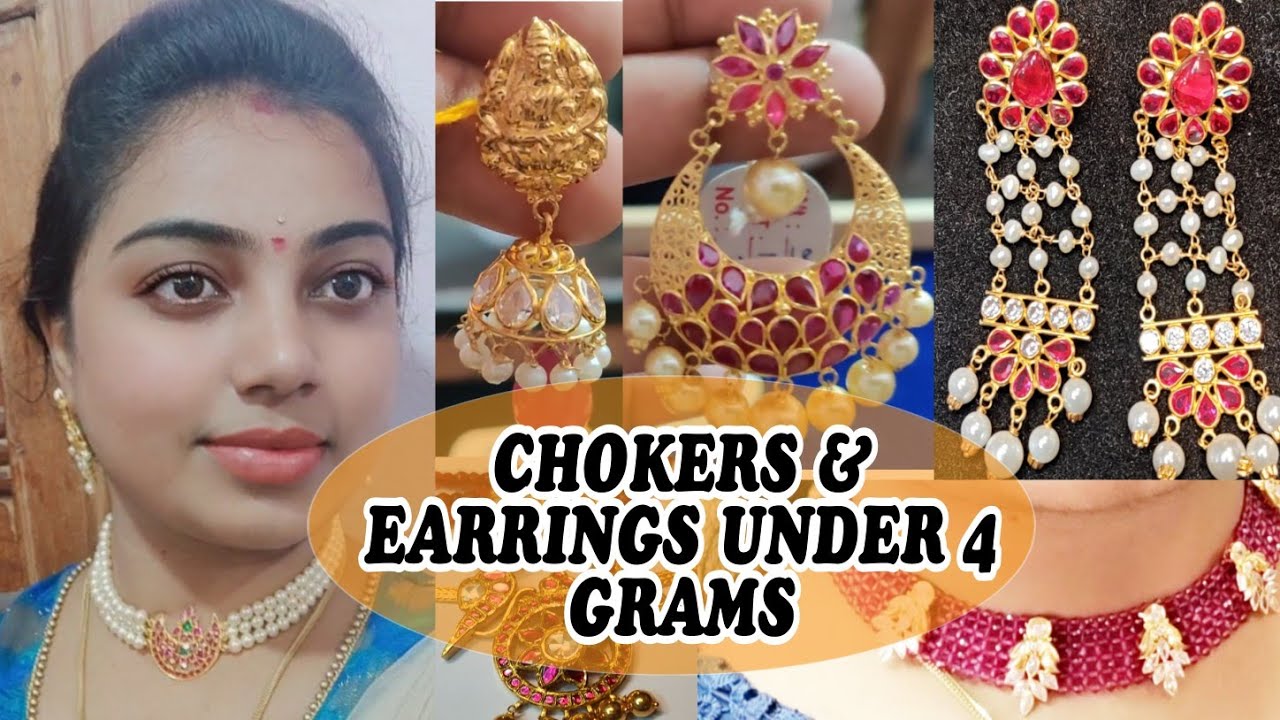 Light Weight Gold Jewellery Collection under 5 Gms | 22 Carats Gold| Telugu Vlogs| Shopping Vlog