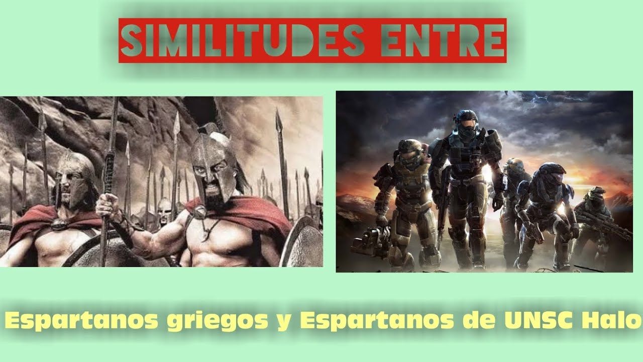 Similitudes entre espartanos griegos y #unsc #halo #frikis 