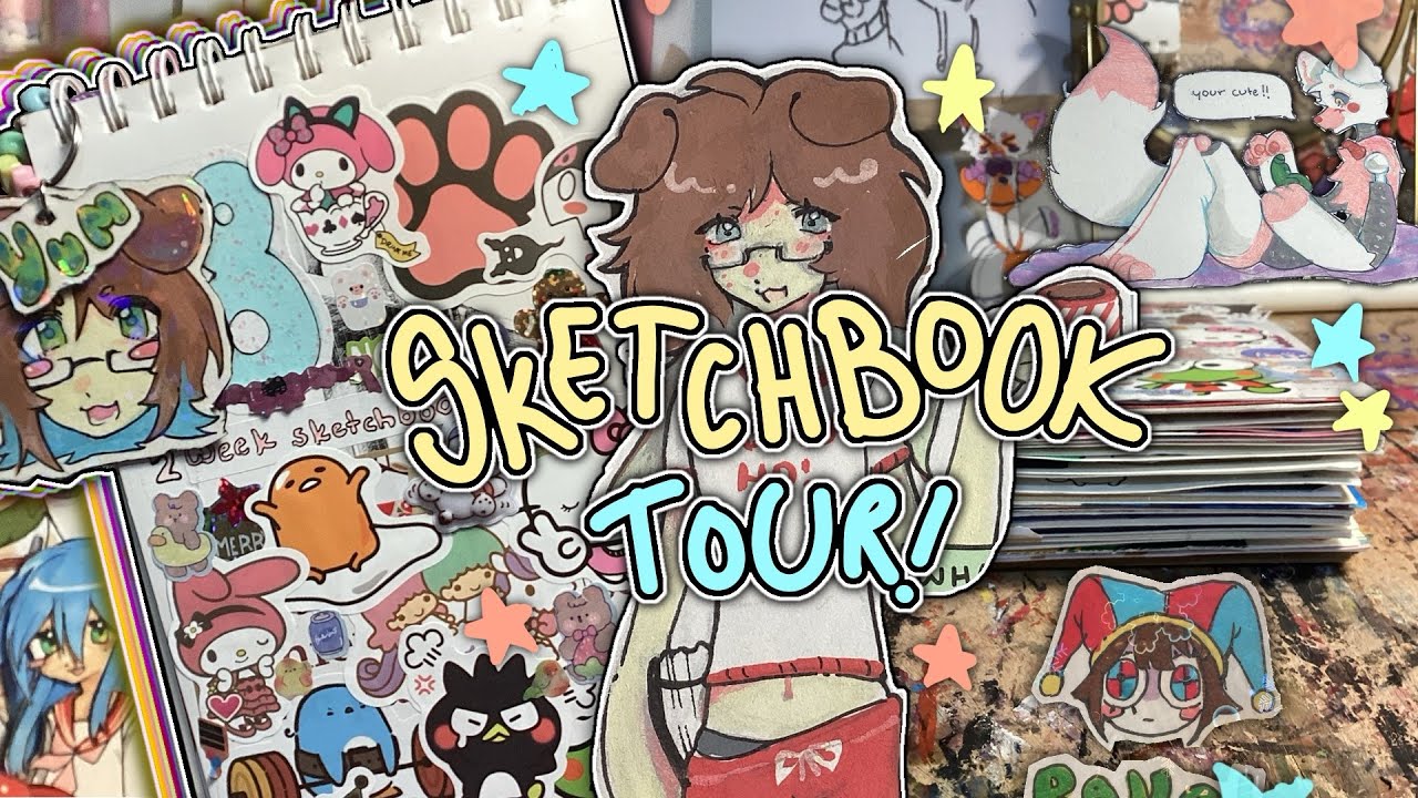 SKETCHBOOK TOUR! // Tour of a sketchbook I did in only 2 weeks!