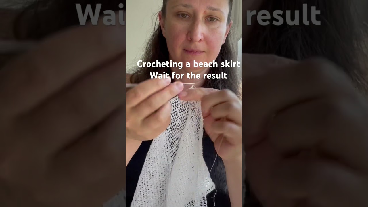 Ive crocheted a sheer skirt from 100 linen yarn #handmade #knitting #crochet #diy