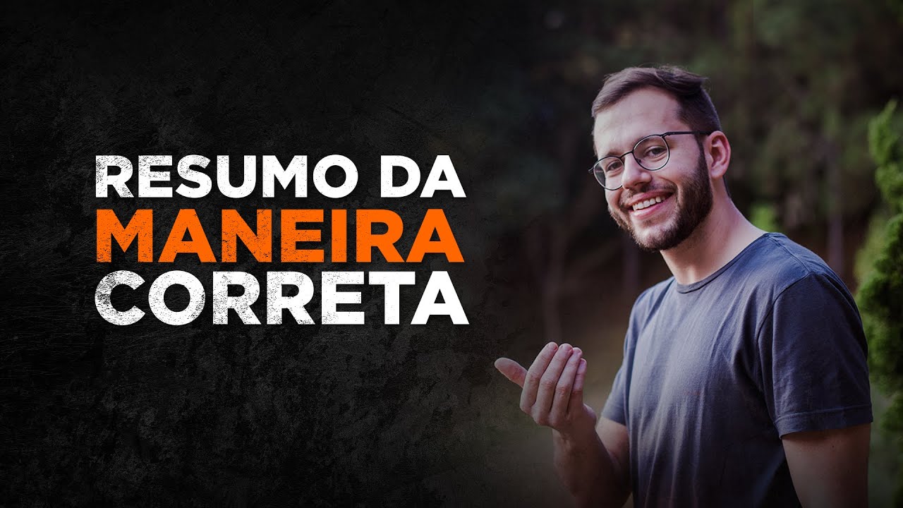 COMO FAZER RESUMOS DE MANEIRA CERTA!