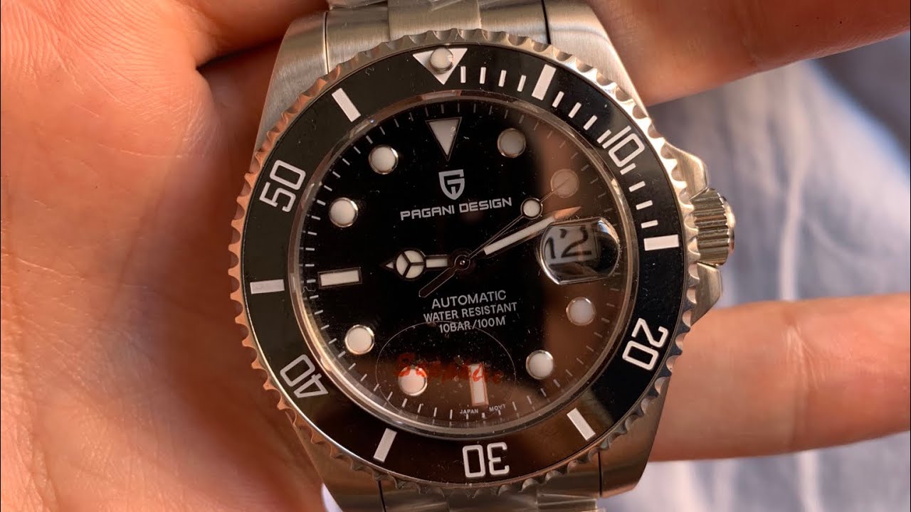 PAGANI Design orologio acciaio automatico (simile Rolex Submariner) - AMAZON