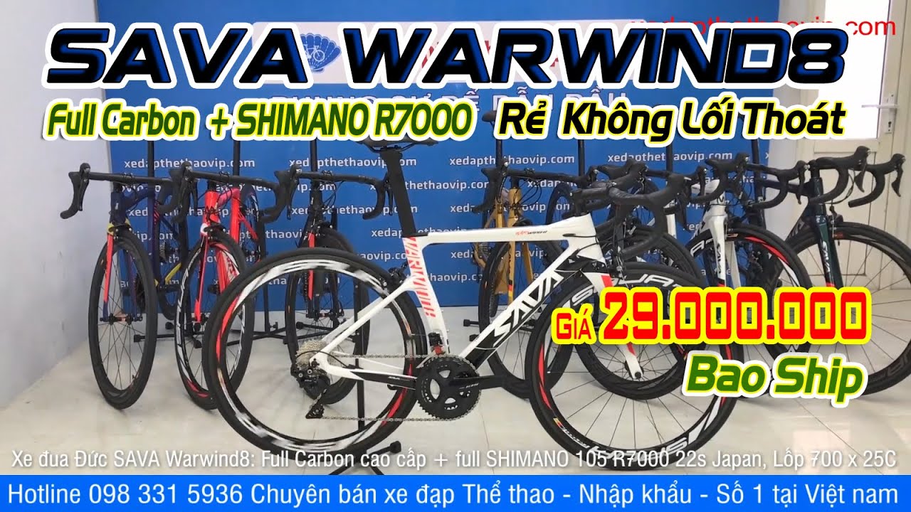 SAVA Warwind8 gi&aacute; 29.000.000 Rẻ Kh&ocirc;ng Lối Tho&aacute;t, full Carbon + SHIMANO R7000  | Lh 0989933958