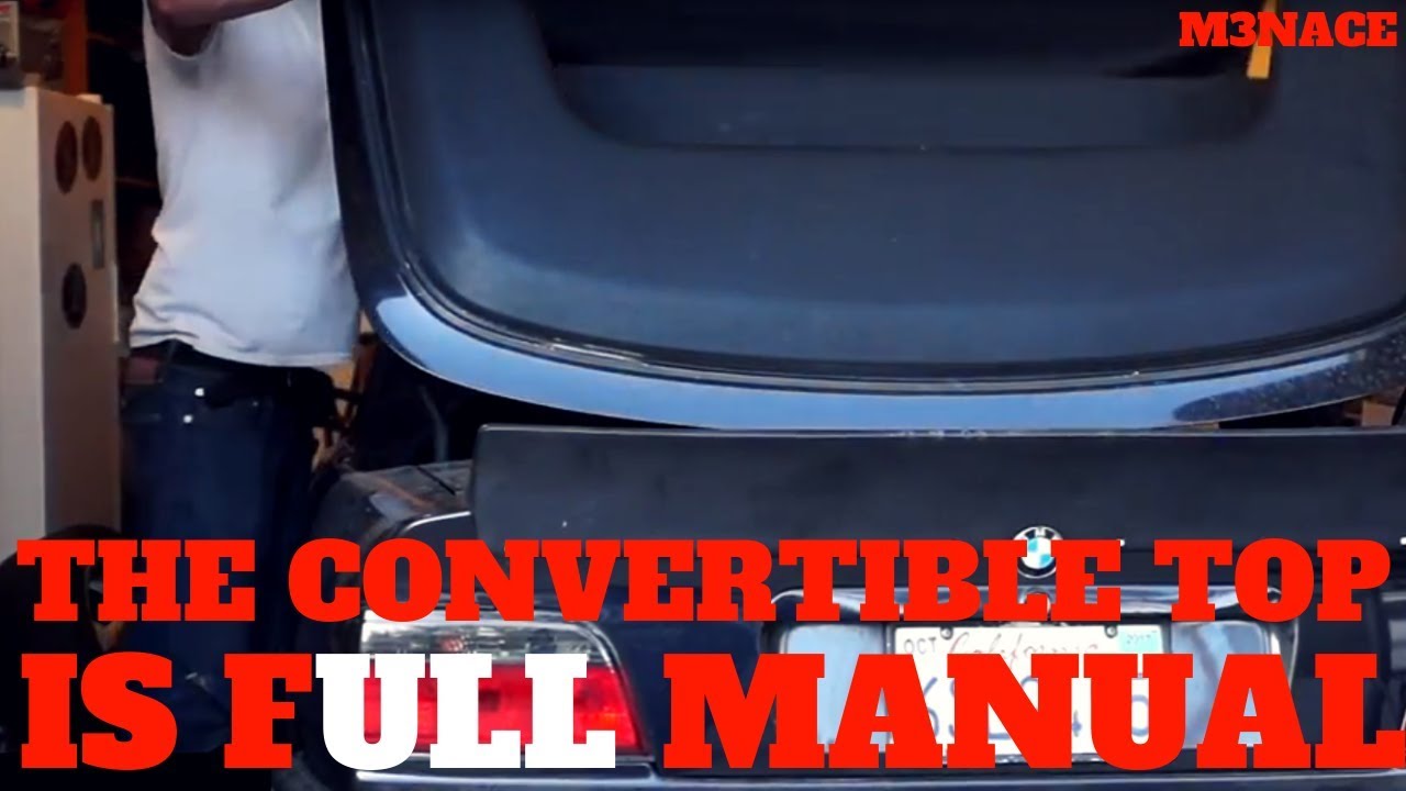 E36 Full Manual Convertible Top Mechanism gets adjustments