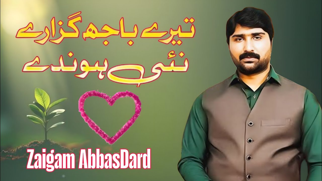 Tere Baj ghazare nai hondy | New Sraiki Punjabi Song | Zaigam Abbas Dard 