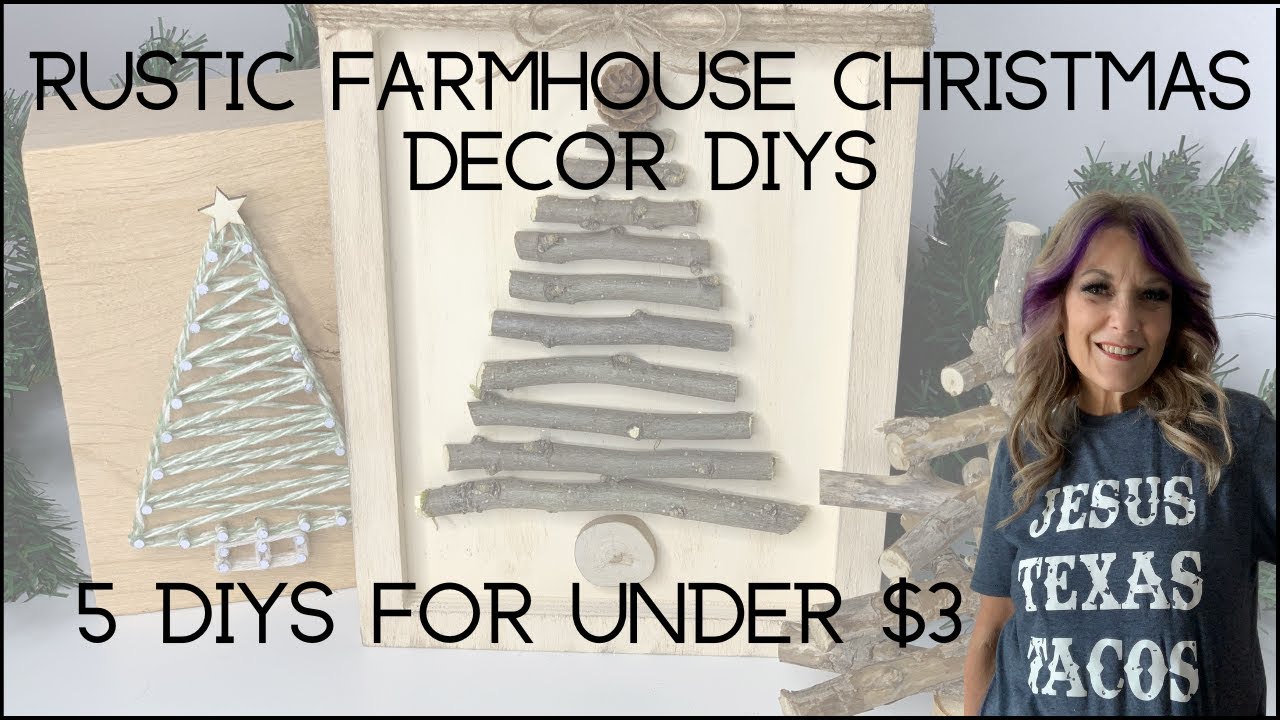 Rustic Farmhouse Christmas Decor DIYs