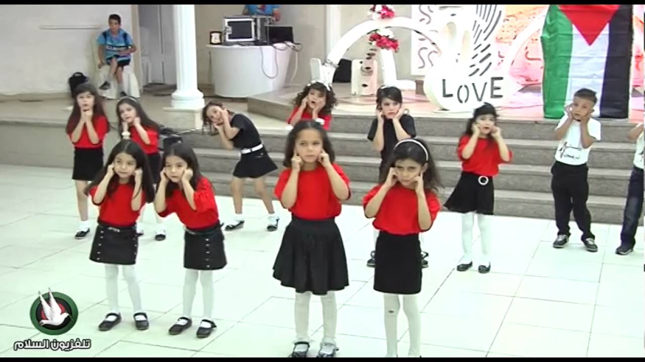 الفقرة الانجليزية   روضة أزهار فلسطين