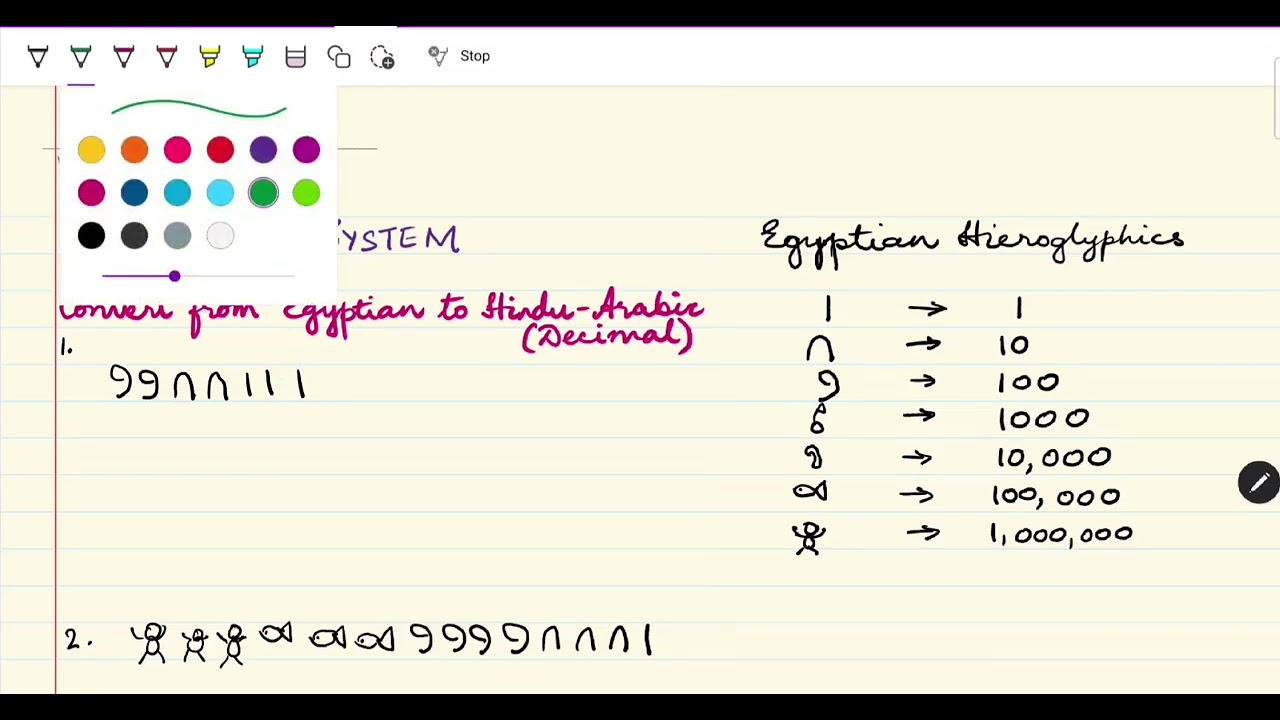 4.1 Converting Egyptian Numerals to Hindu-Arabic