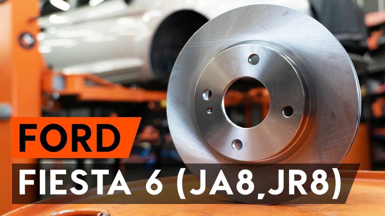 Cum se &icirc;nlocuiește discuri frana din față pe FORD FIESTA JA8 [TUTORIAL AUTODOC]