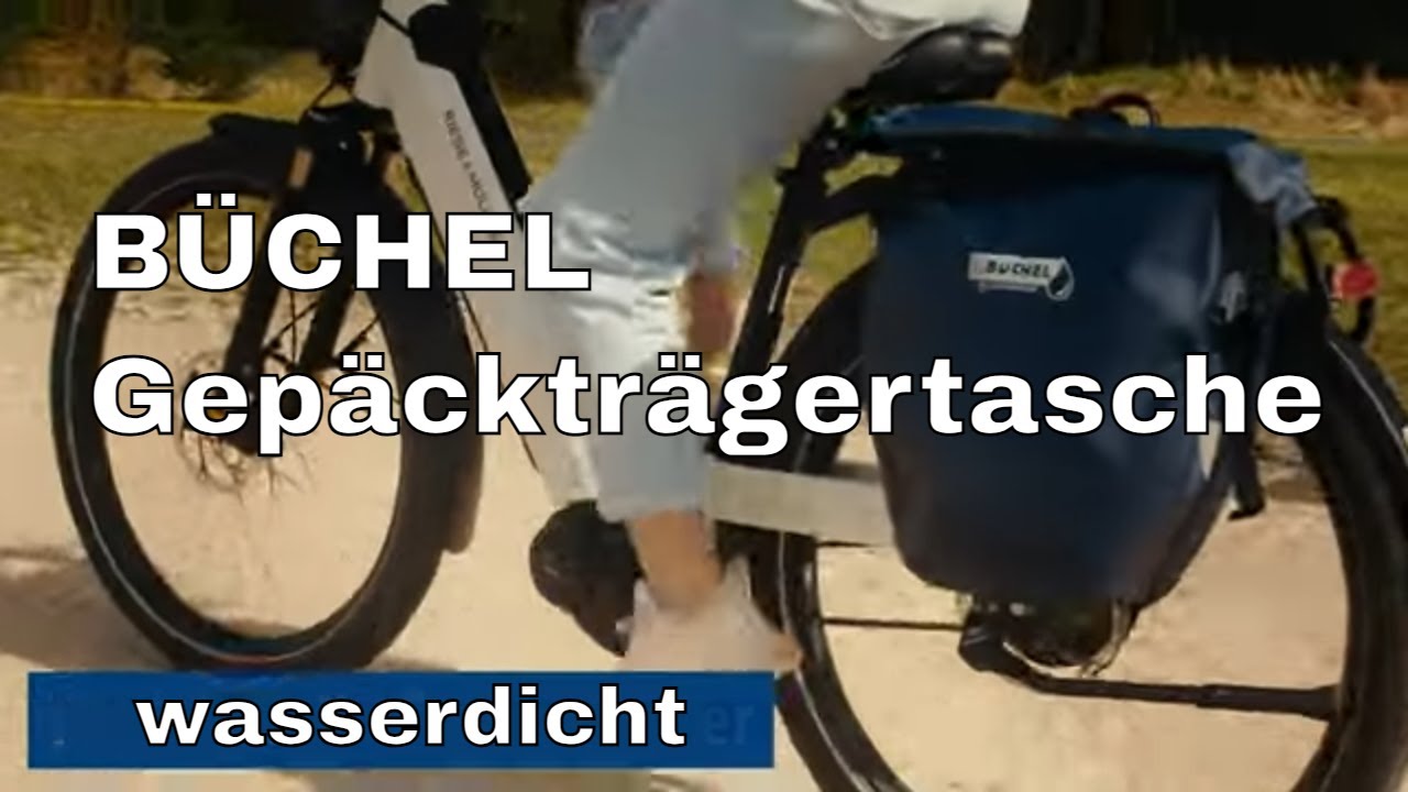 Wasserdichte Gepäckträgertasche für Fahrräder von BÜCHEL