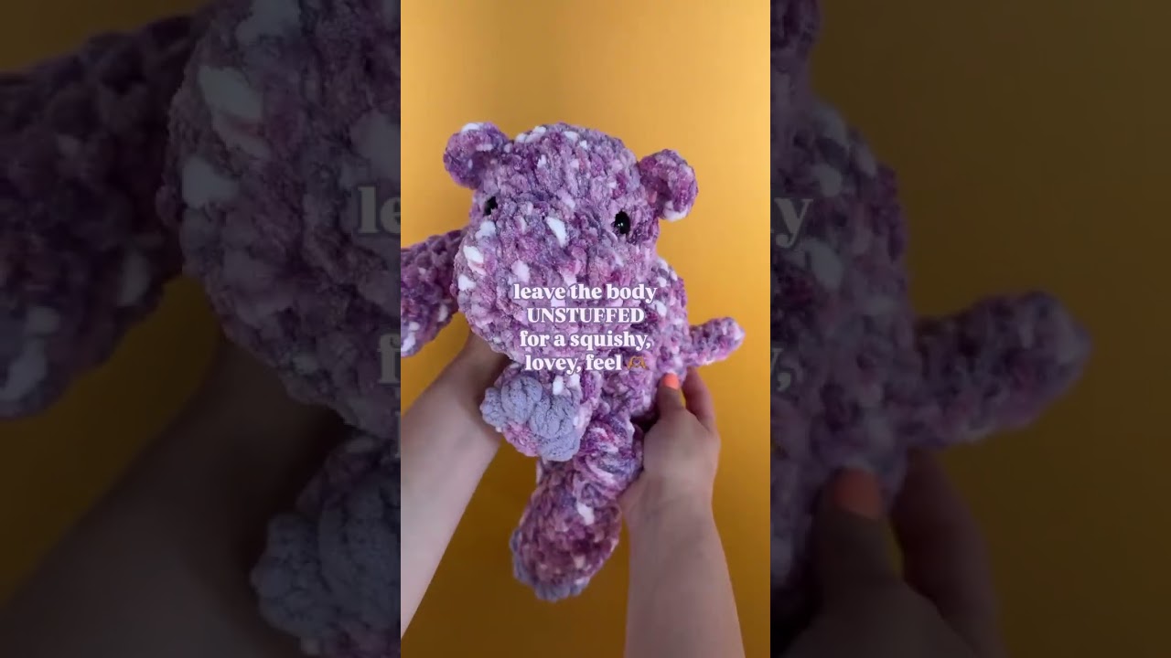 Unstuffed Plushie Mod from Mama Made Minis  #crochet  #amigurumi #crochetpattern #mamamademinis