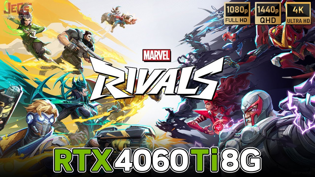 Marvel Rivals | RTX 4060 Ti 8 ГБ | Тесты FHD, QHD, 4K