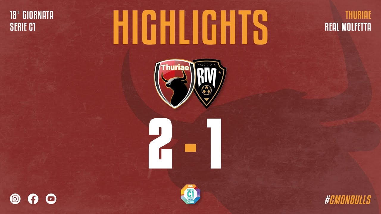 HIGHLIGHTS THURIAE - REAL MOLFETTA | SERIE C1- PUGLIA 2024/25