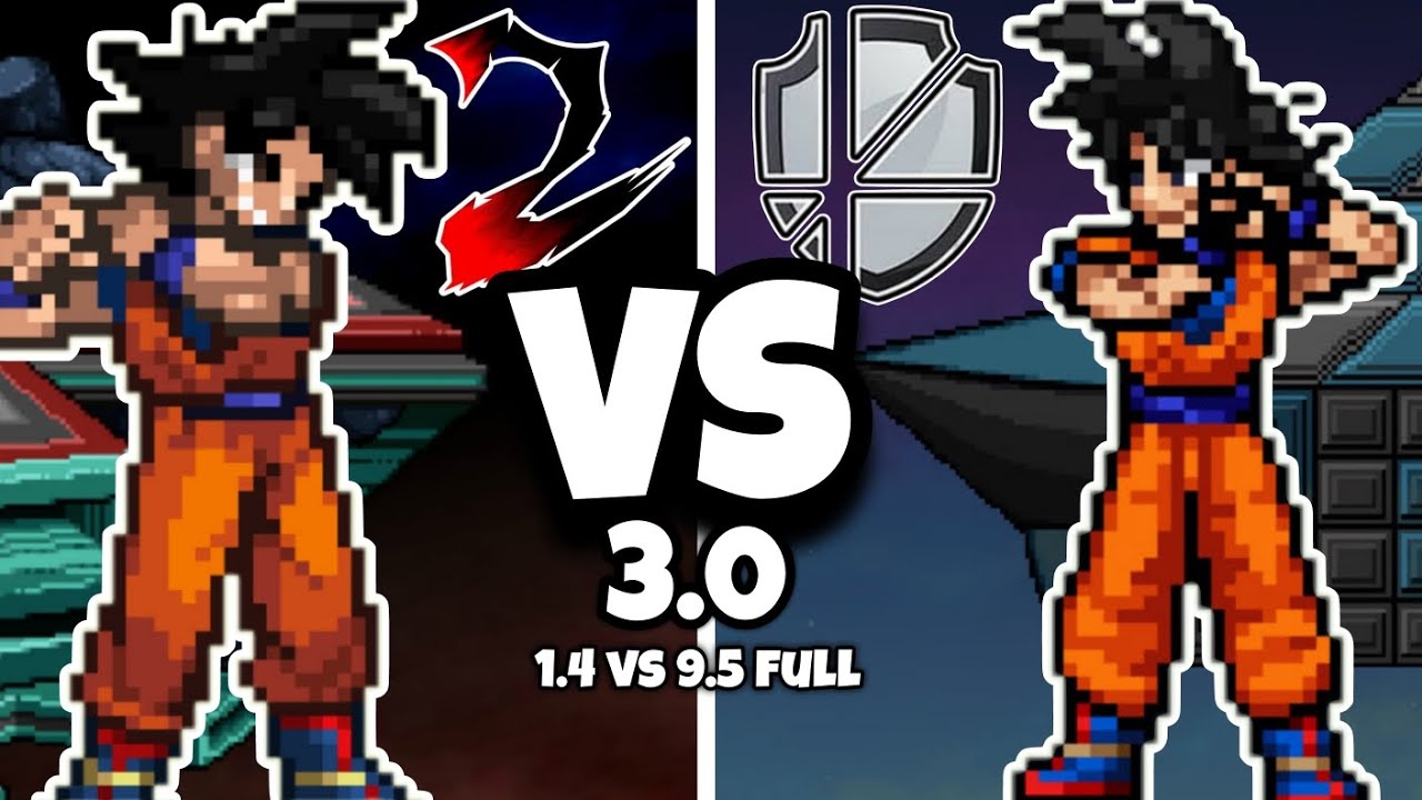 Moveset Comparación -Goku - (SSF2 VS SSBC, 3.0)