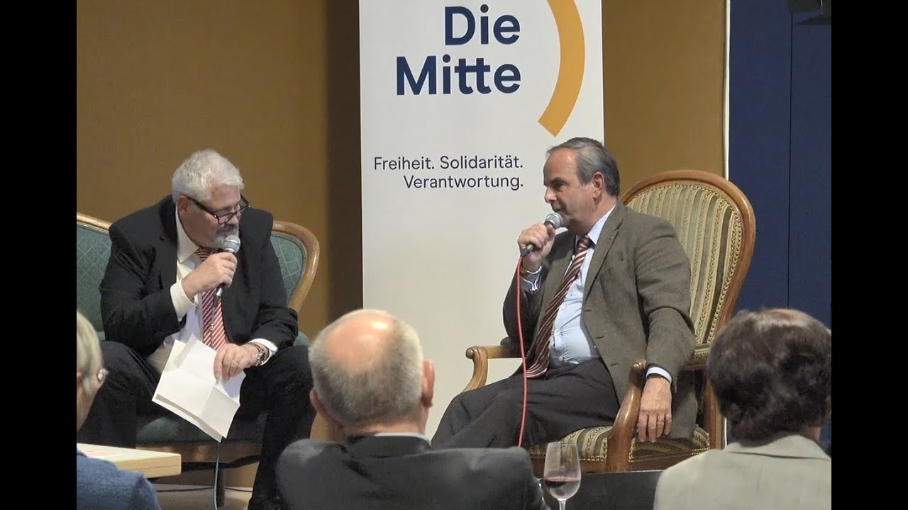 Raclette Abend 2025 Gastgespräch Nationalrat Gerhard Pfister und Stadtpräsident Mike Künzle