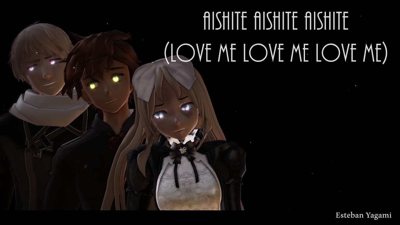 【MMD Hetalia】-Love Me Love Me Love Me - ☆Yandere Trio☆