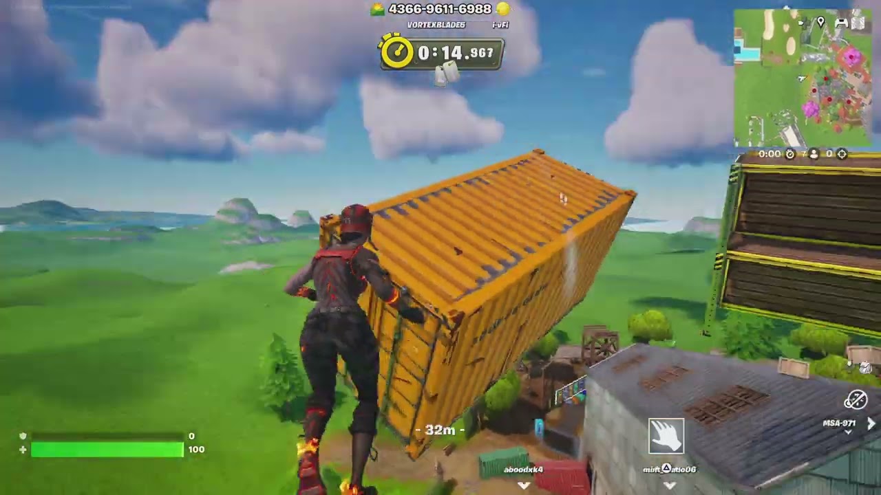 Fortnite تجربة بركور