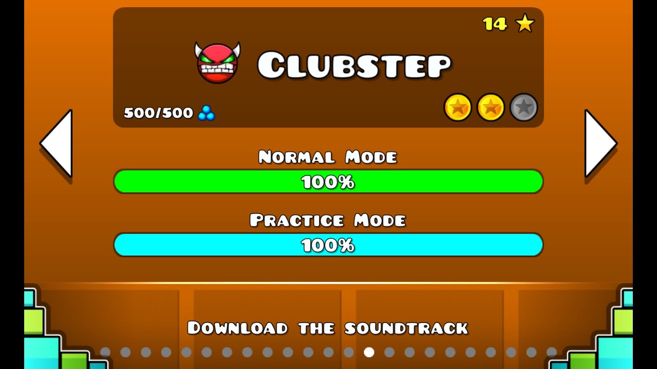 Clubstep 100% Raw completion.