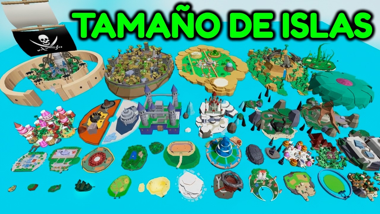 TAMA&Ntilde;O de TODAS LAS ISLAS en Blox Fruits
