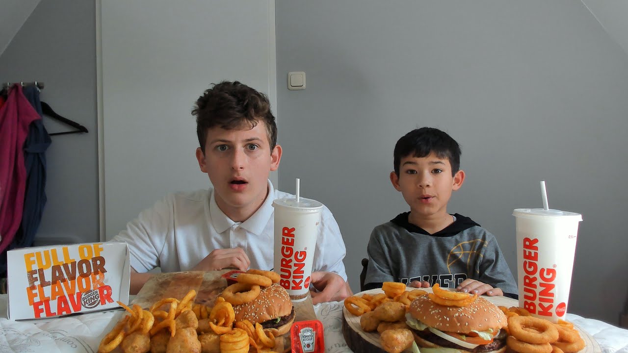 MUKBANG WITH BRANDON ( burger king mukbang )