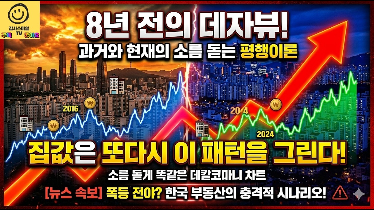집값 이렇게 됩니다. 지금 상황은 8년 전과 무섭도록 똑같습니다