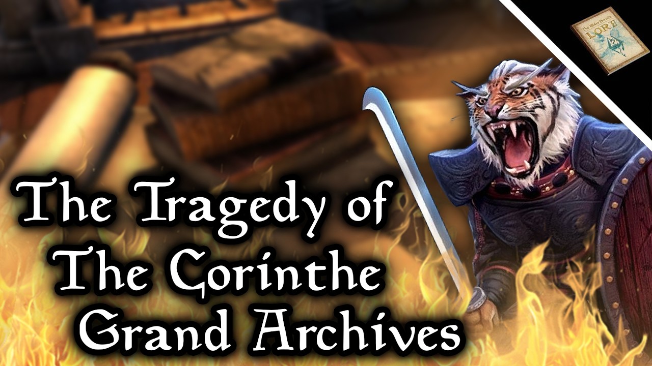 Tamriel's Burnt Library of Alexandria, the Corinthe Grand Archive - The Elder Scrolls Lore