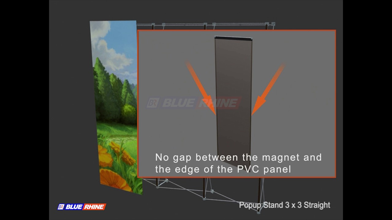 Popup Stands 3 x 3 Straight