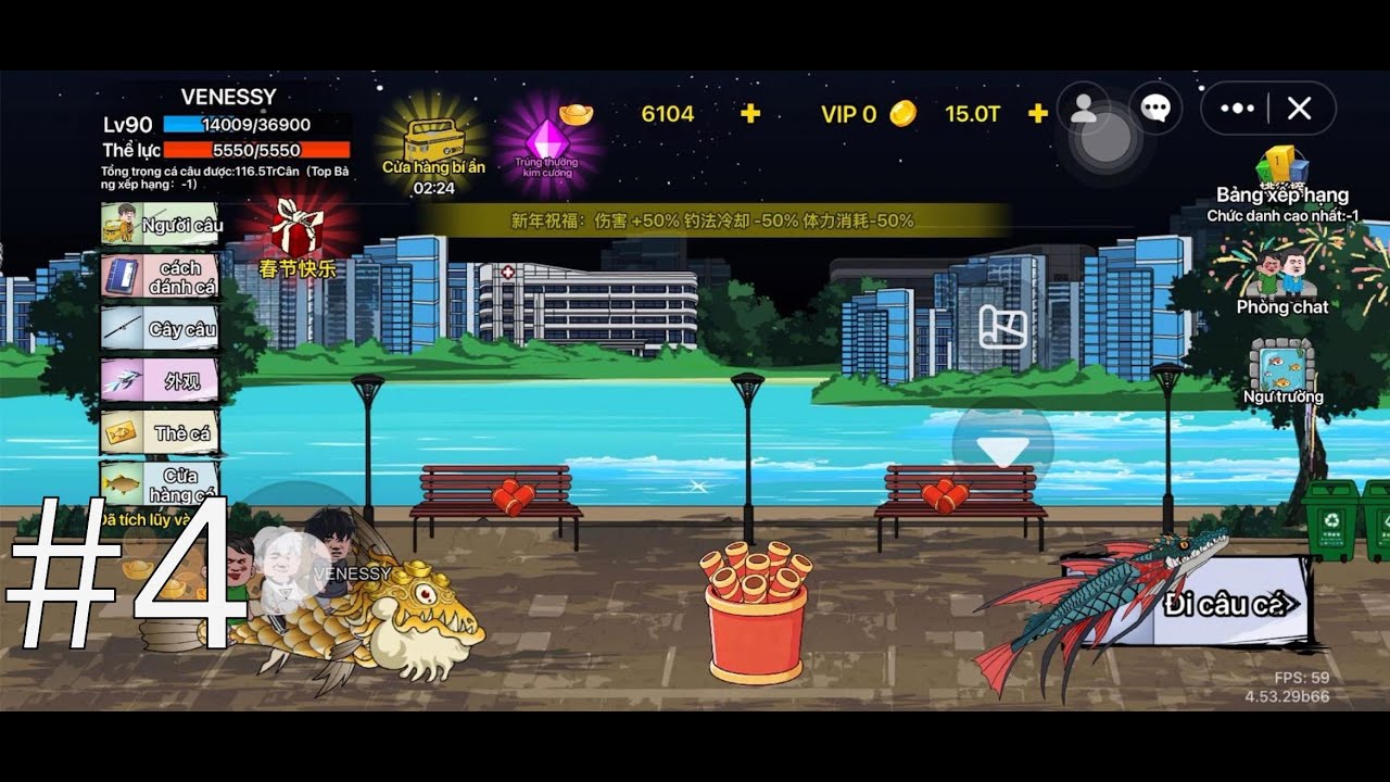 [#4] QUAY LẠI LẤY ÔNG CƯƠNG VÀ THAM GIA GIẢI ĐẤU CÂU CÁ THỂ GIỚI ( LV90 ĐẾN LV 111)