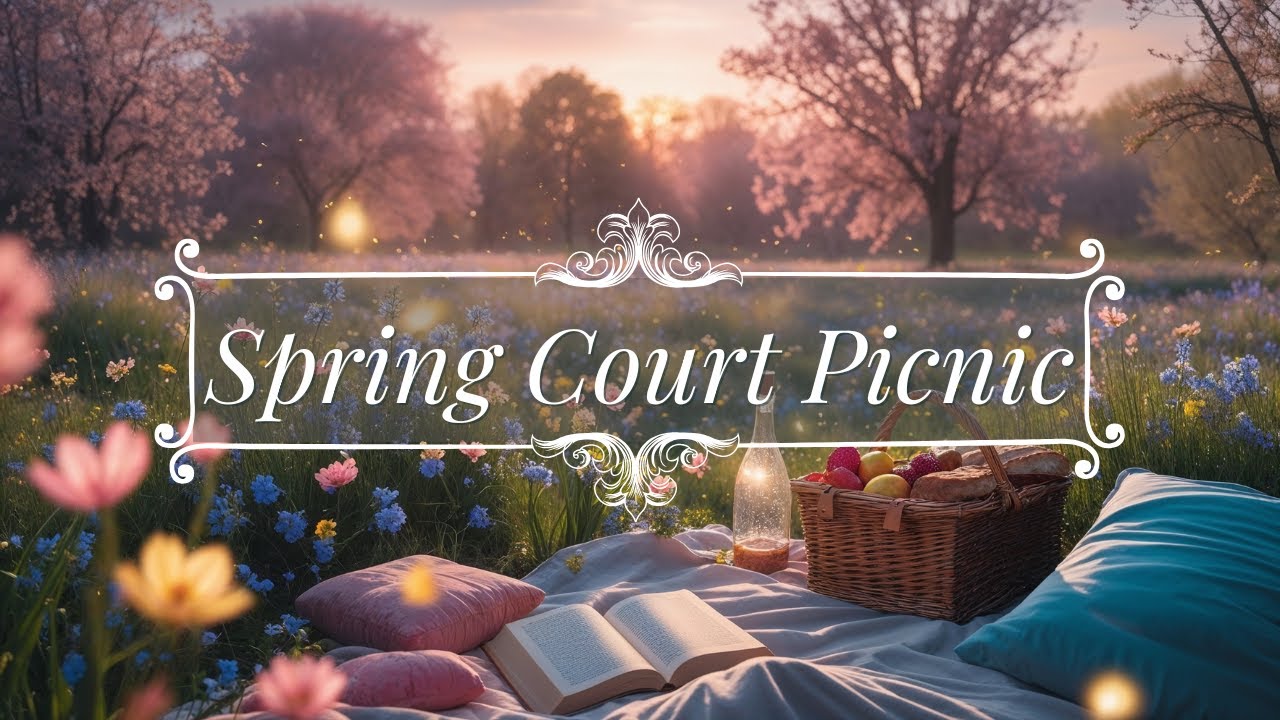 Spring Court Picnic | Fantasy Ambience with Relaxing Music & Magical Wildflowers | ACOTAR inspire