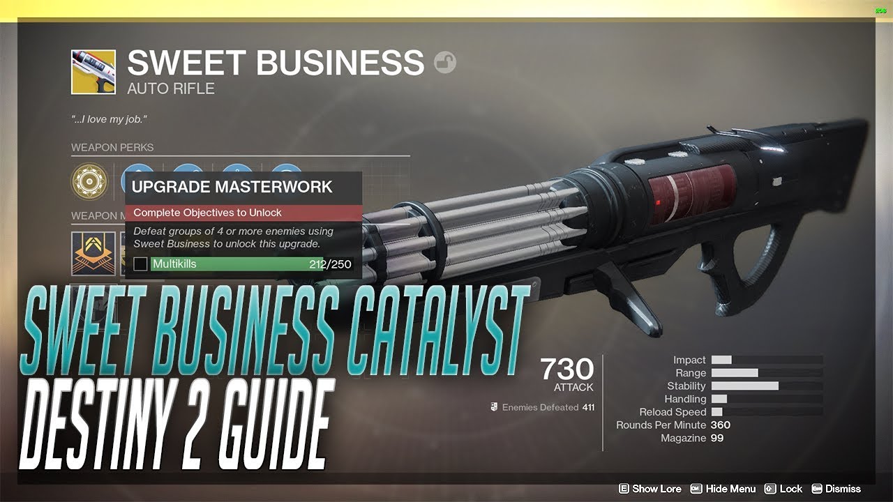 Sweet Business Catalyst | Catalyst Farm Guide (Destiny 2 Guide)