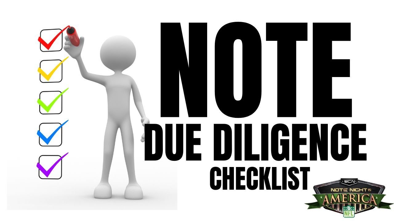 Upfront Due Diligence Checklist - NNA #duediligence