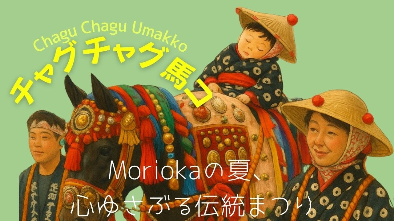 [日本の祭]チャグチャグ馬コ × 子ども爆睡シーン in 岩手県盛岡市