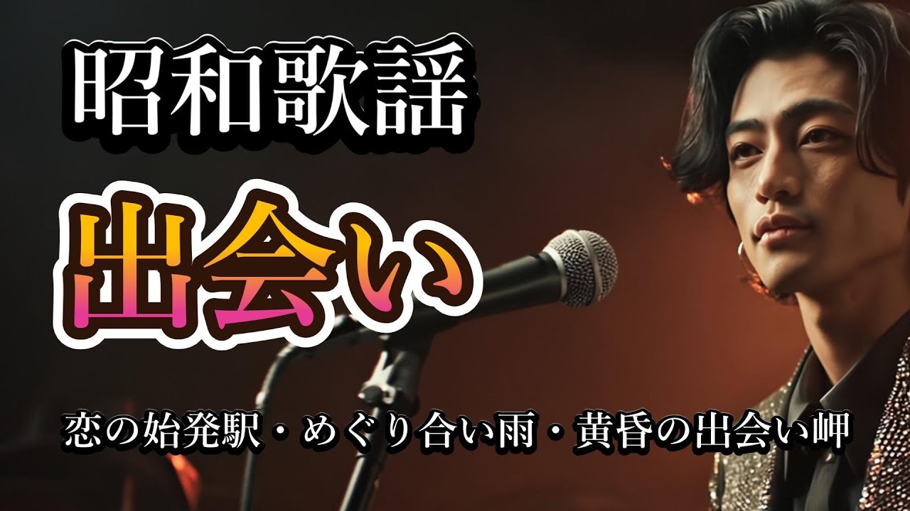 昭和歌謡曲３選｜恋の始発駅・めぐり合い雨・黄昏の出会い岬｜心に響く演歌・昭和歌謡 名作メドレー