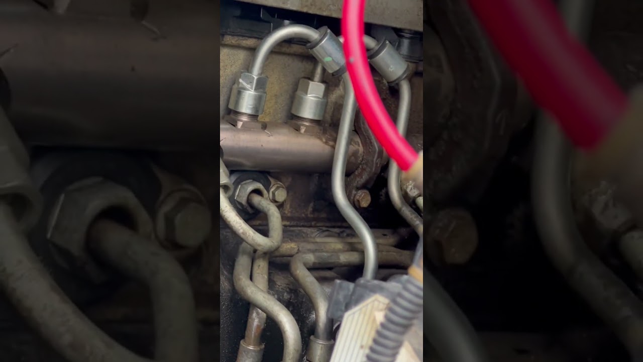 Had to change my high pressure fuel line on my dump truck