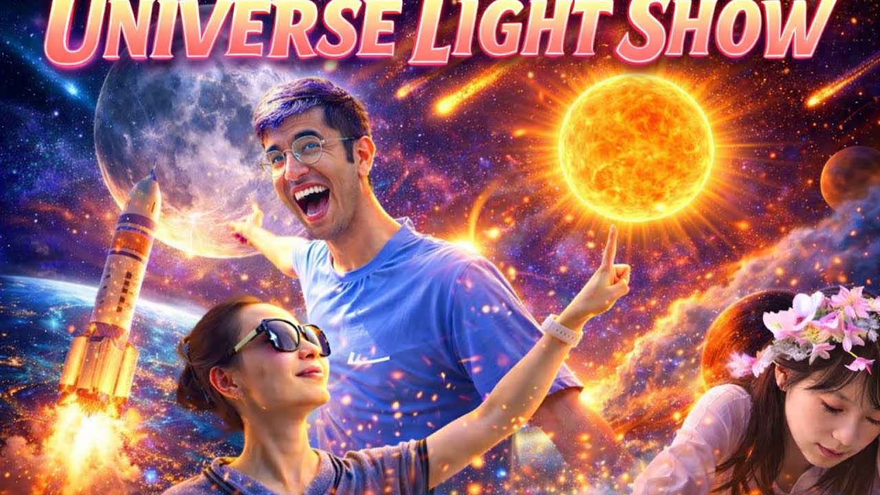 Artificial universe show in Chengdu 🇨🇳I Artificial world 🌎 ✨️ lights in China | Glaxy on earth 🌎 