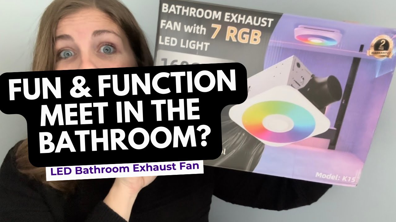 This Bathroom Fan Is QUIET… and Has RGB Lights?! 🤯💡 Exhaust Fan Review”
