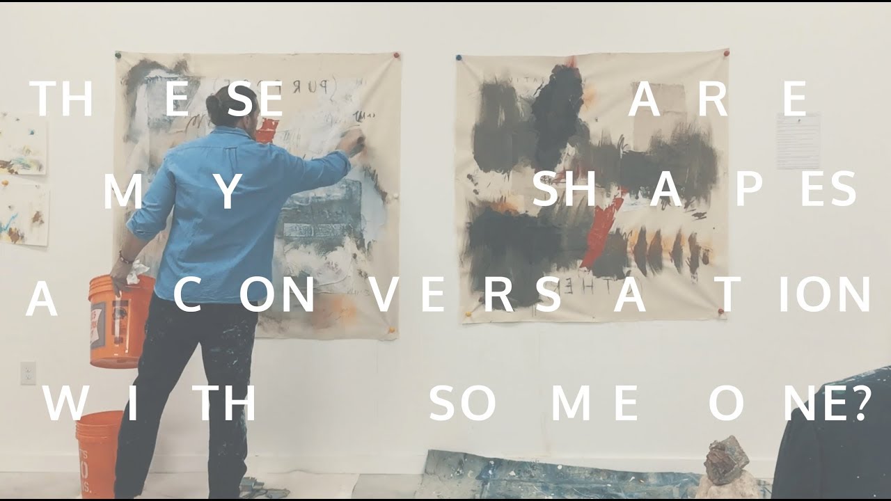 These are My Shapes: A Conversation with Someone? | Artist Ty Nathan Clark in the studio.