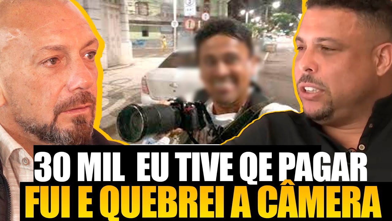 Ronaldo quebrou a câmera do fotógrafo QUE FLAGROU E TIROU FOTO, foi processado E PERDEU