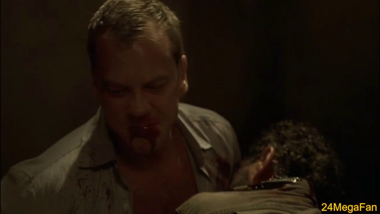 Jack kills Fayed's minion (neck bite) - 24 Season 6