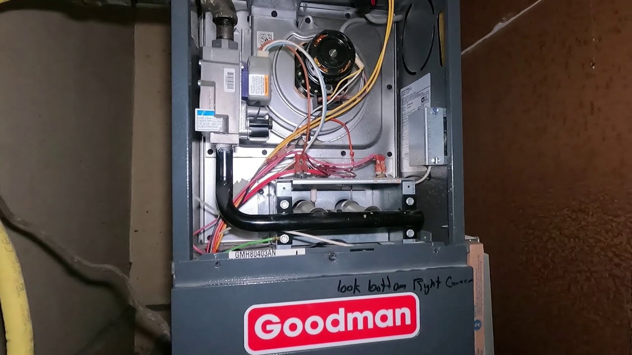 GOODMAN 80% FURNACE DIRTY FLAME SENSOR DIAGNOSE CLEAN AND INSTALL