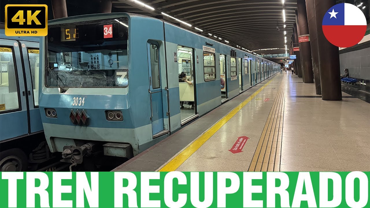 Metro De Santiago | NS-74 P3034 de Regreso a la Vida (Tren Recuperado) 