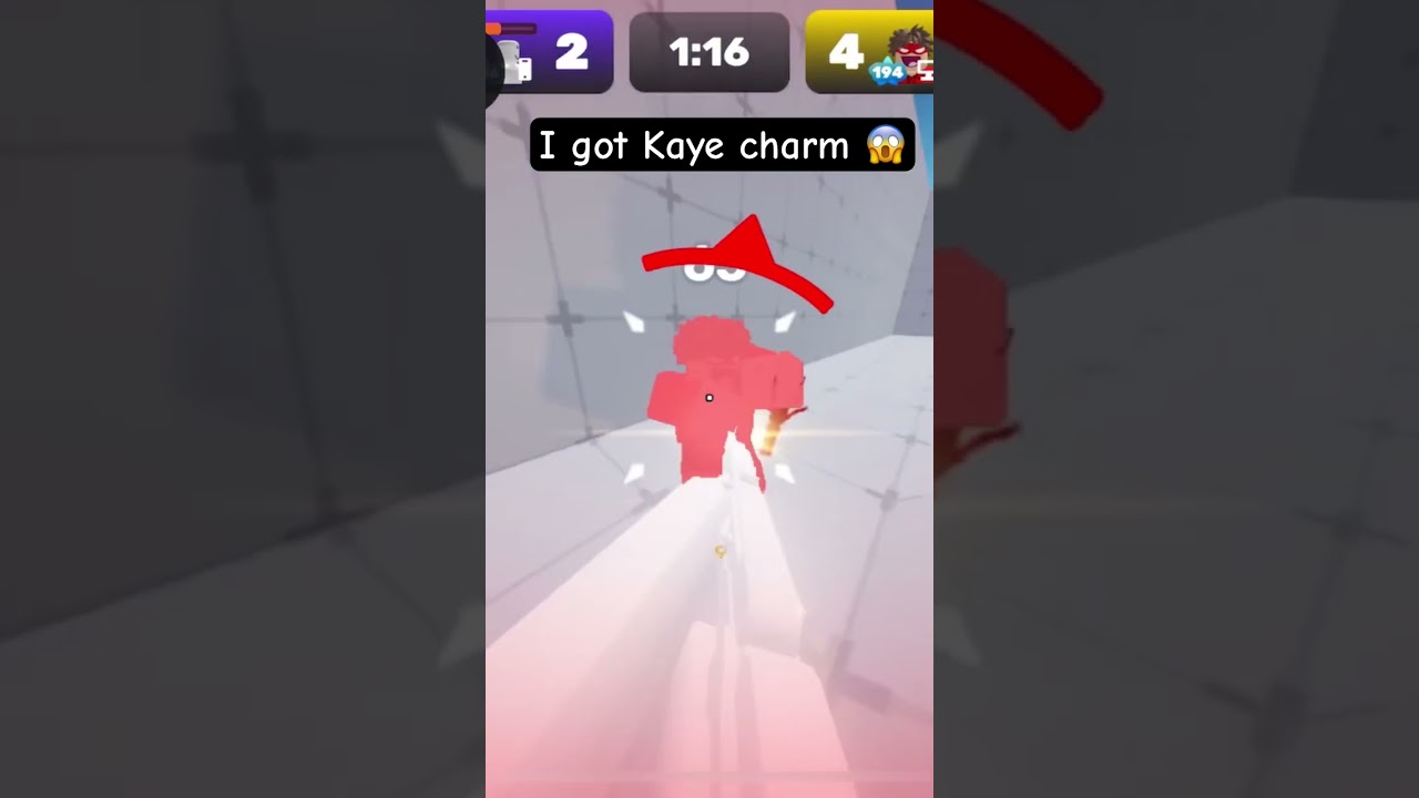 I got Kaye charm Roblox rivals