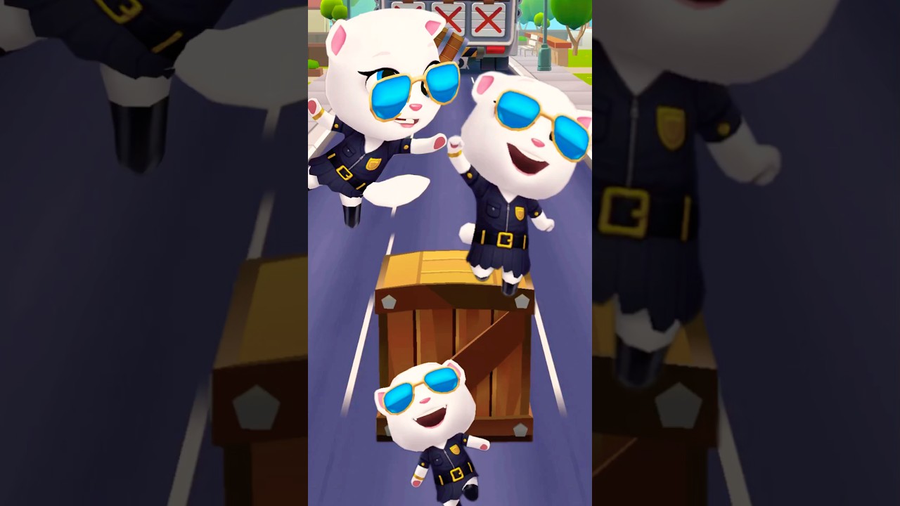 Agent Angela&rsquo;s Funniest Fails in Talking Tom Gold Run | Epic Spy Fails & Hilarious Moments! #shorts