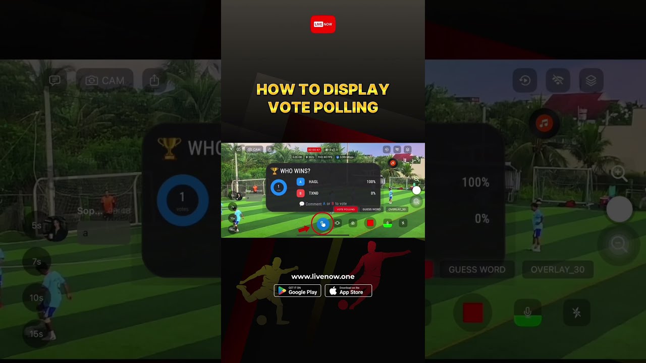 How to Use Vote Polling on Your Livestream #LiveNow #VotePolling #LiveStreaming