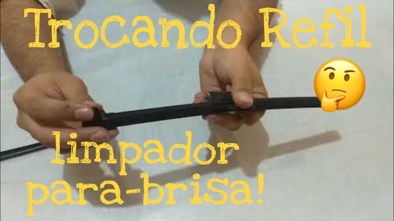 Como trocar refil do limpador de parabrisa